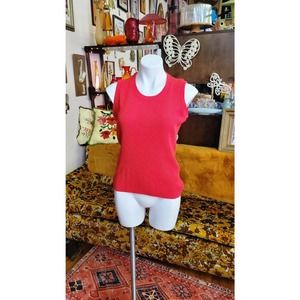 M/L vintage 90s red sweater vest